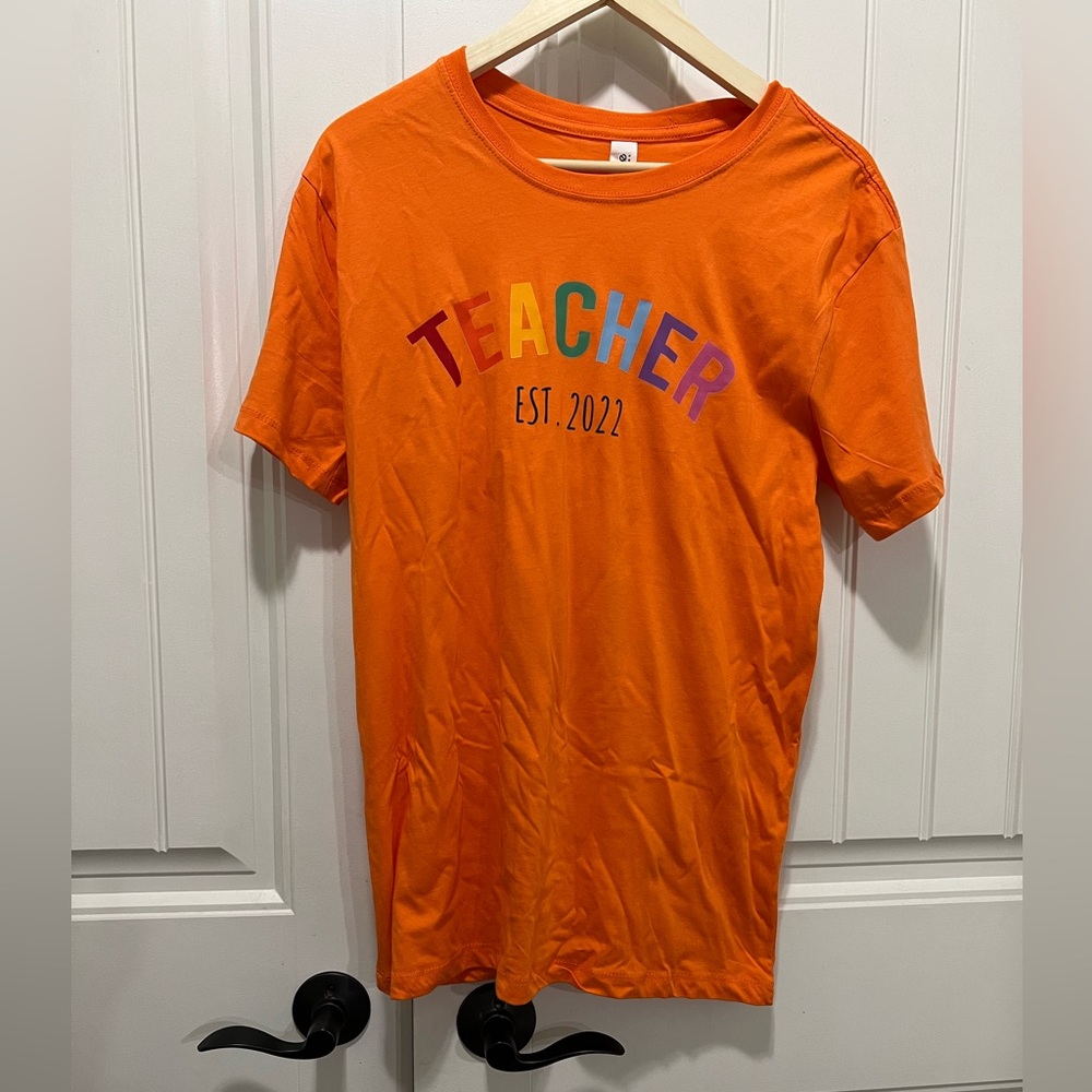 Teacher Anniversary Tshirt. Est in 2022. NWOT